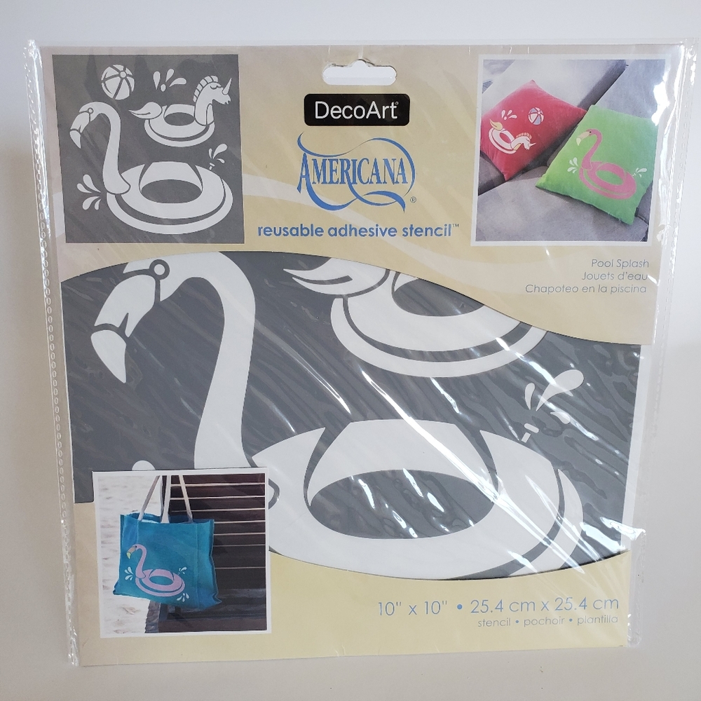 Reusable Adhesive Stencil